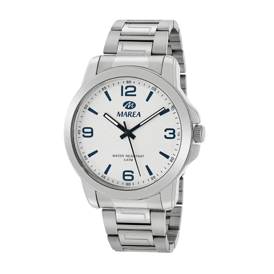 Reloj de acero tres agujas  1