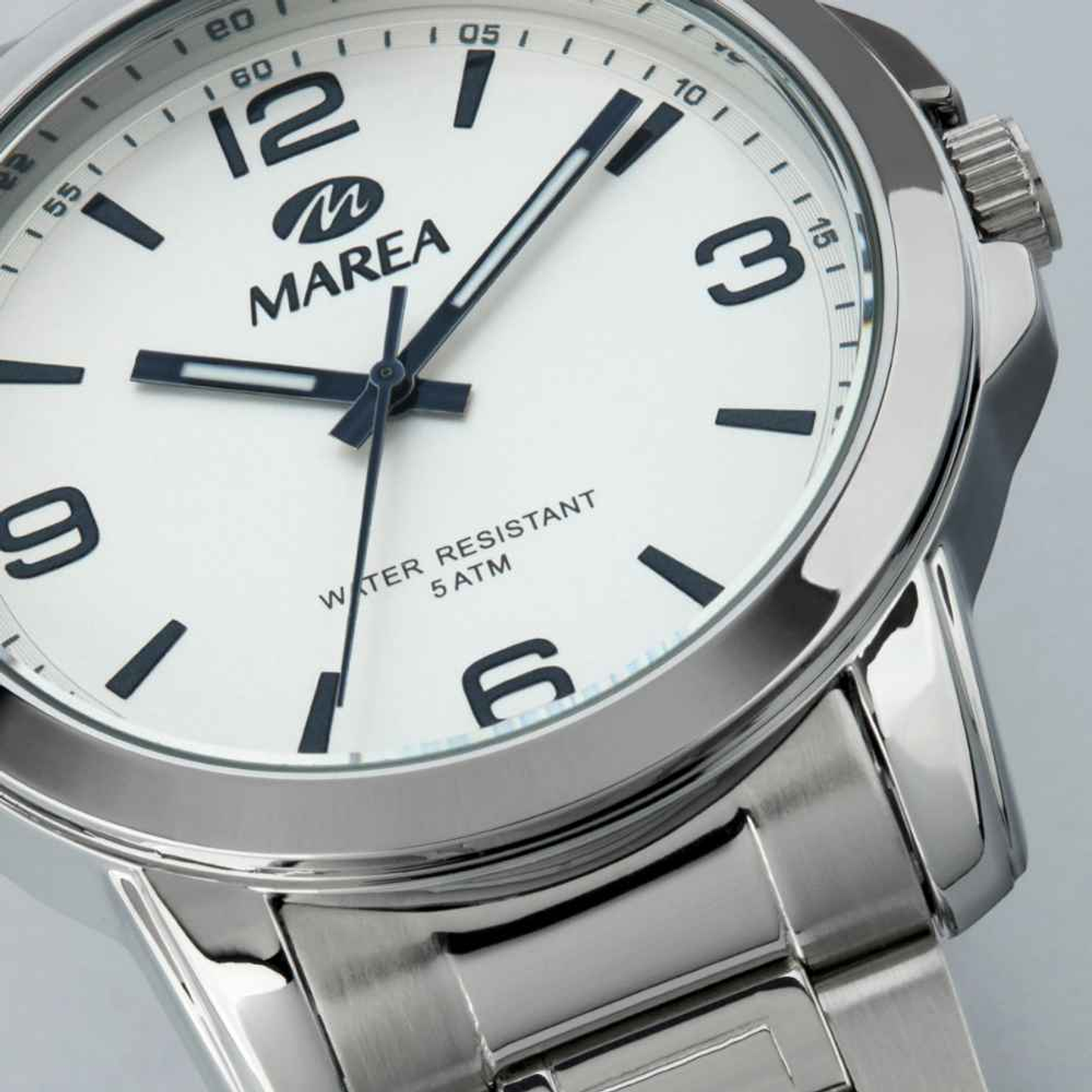 Reloj de acero tres agujas  2