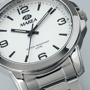 Reloj de acero tres agujas 