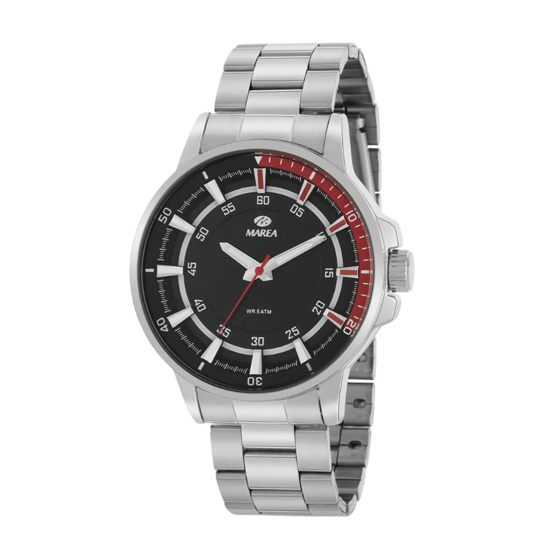 Reloj de acero tres agujas  1