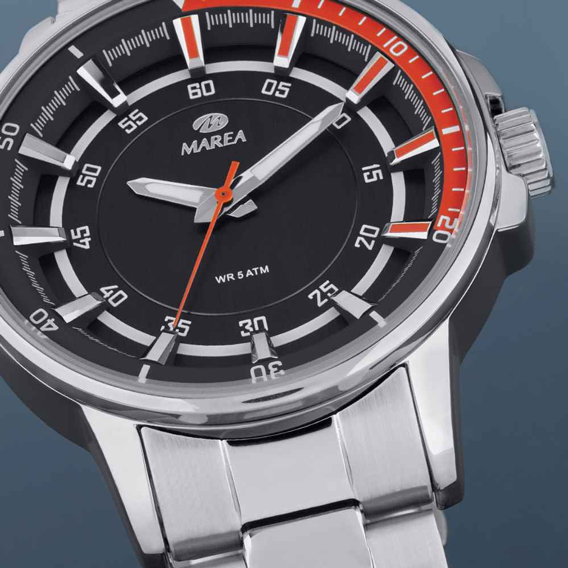 Reloj de acero tres agujas  3