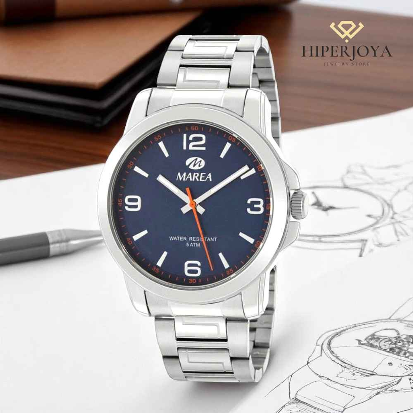 Reloj de hombre en acero  3