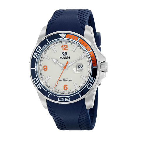 Reloj de silicona color azul marino 