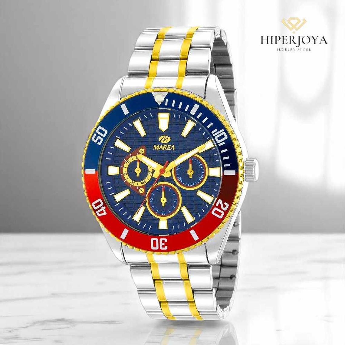 Reloj de acero para caballero multifunción  3