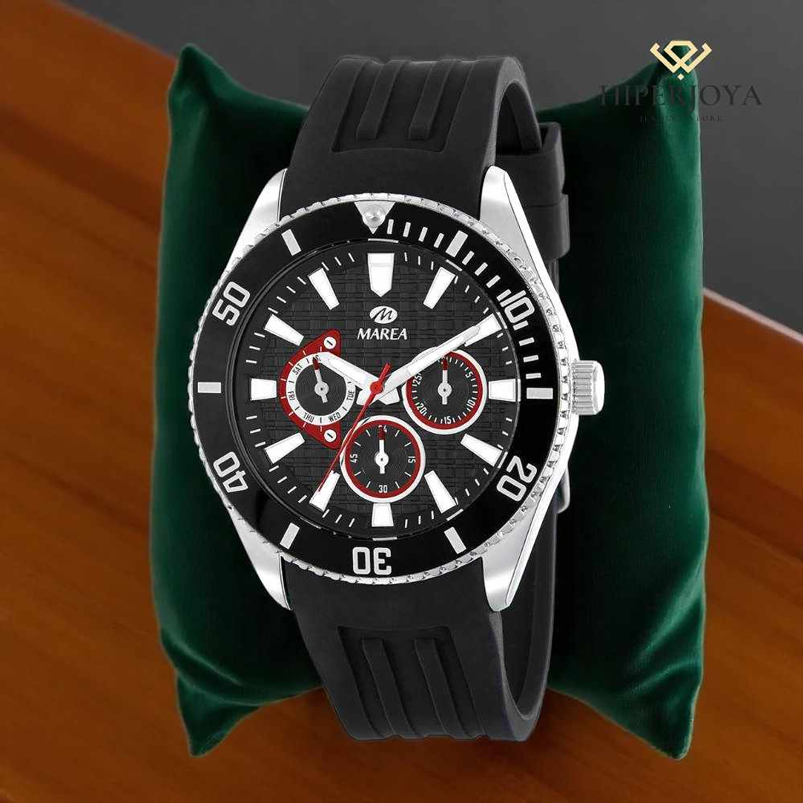 Reloj multifunción de silicona para caballero  3