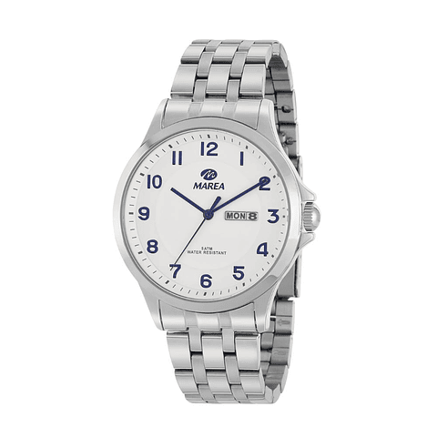 Reloj de acero tres agujas para caballeros 