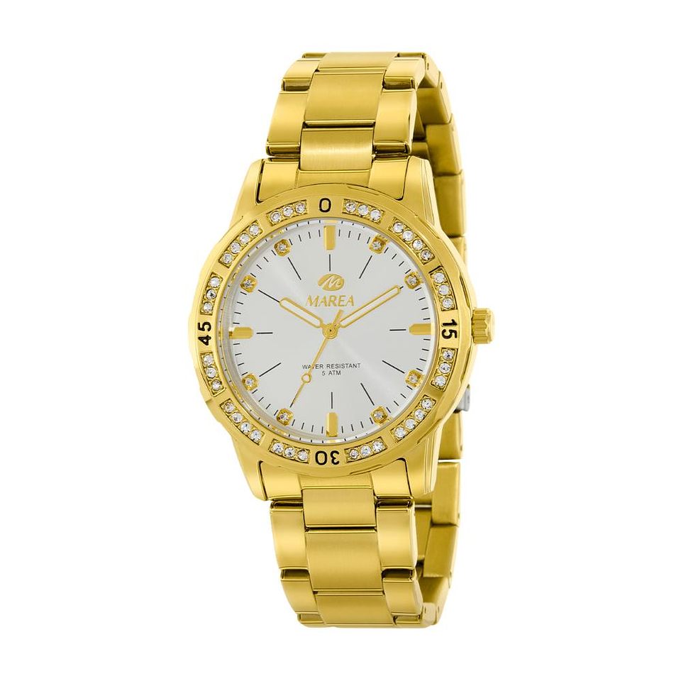 Reloj chapado en oro para mujer  1