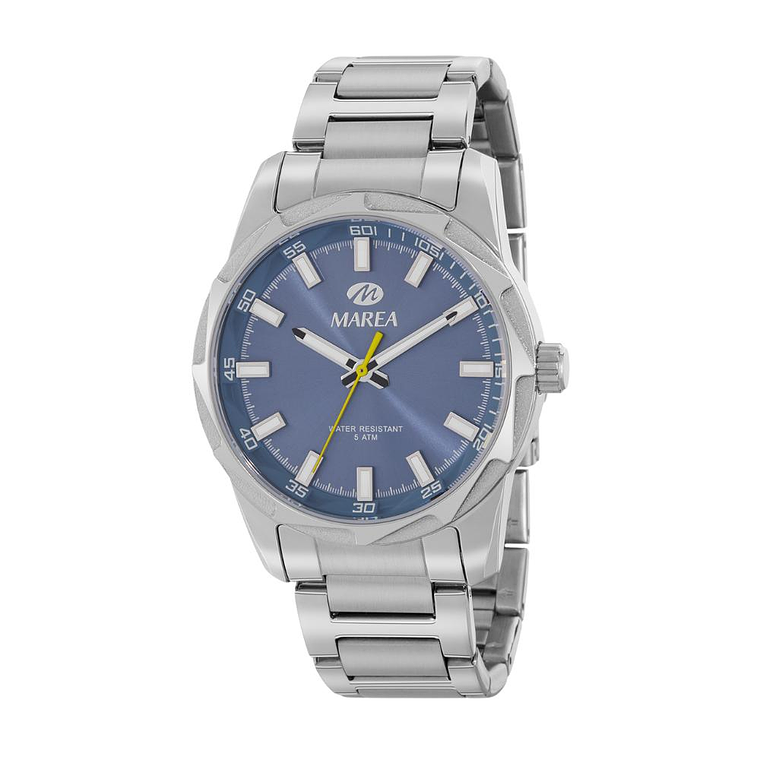 Reloj de acero tres agujas para caballero  1