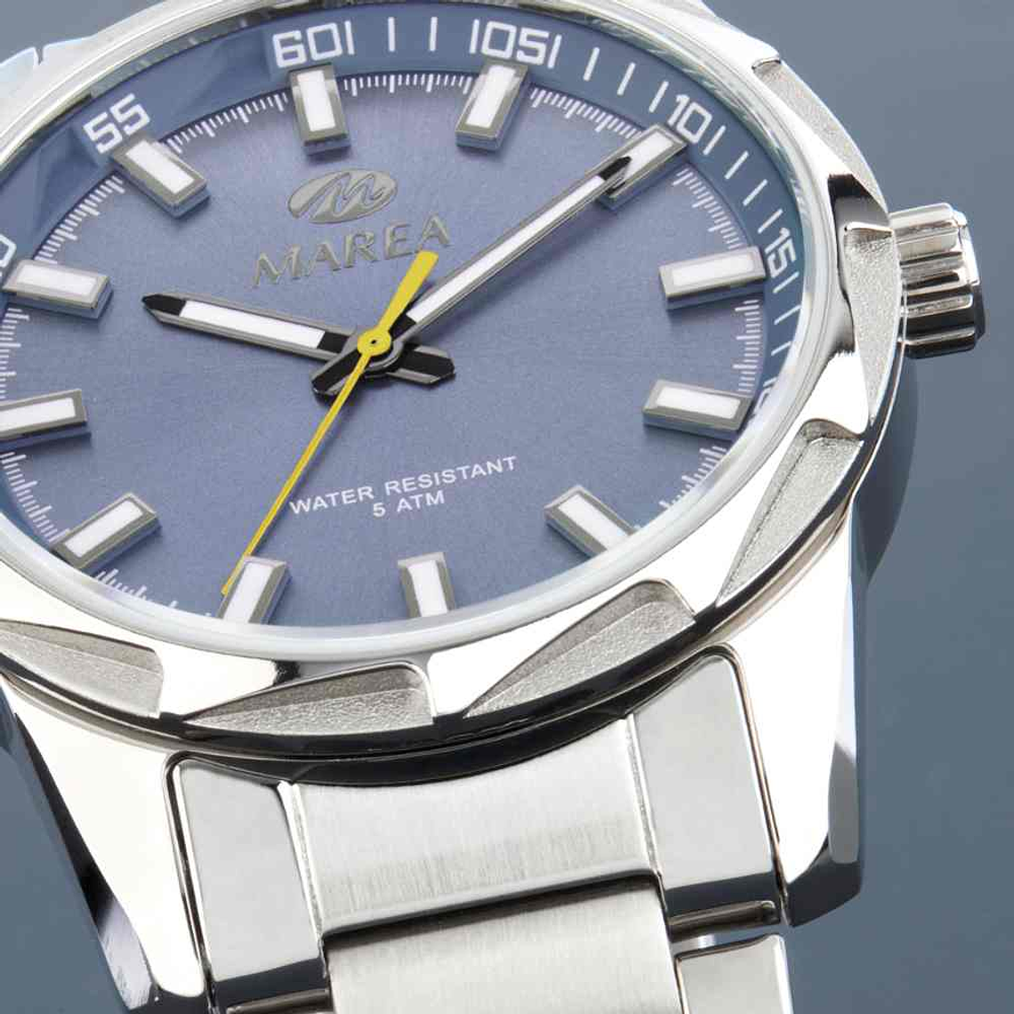 Reloj de acero tres agujas para caballero  3