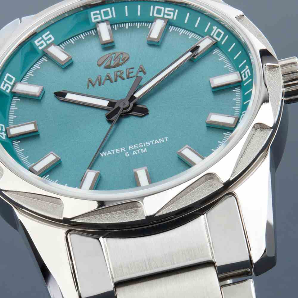 Reloj movimiento japonés de acero  3