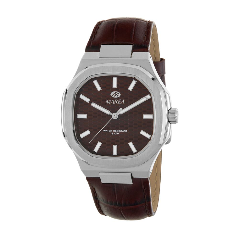 Reloj de piel color marrón  2