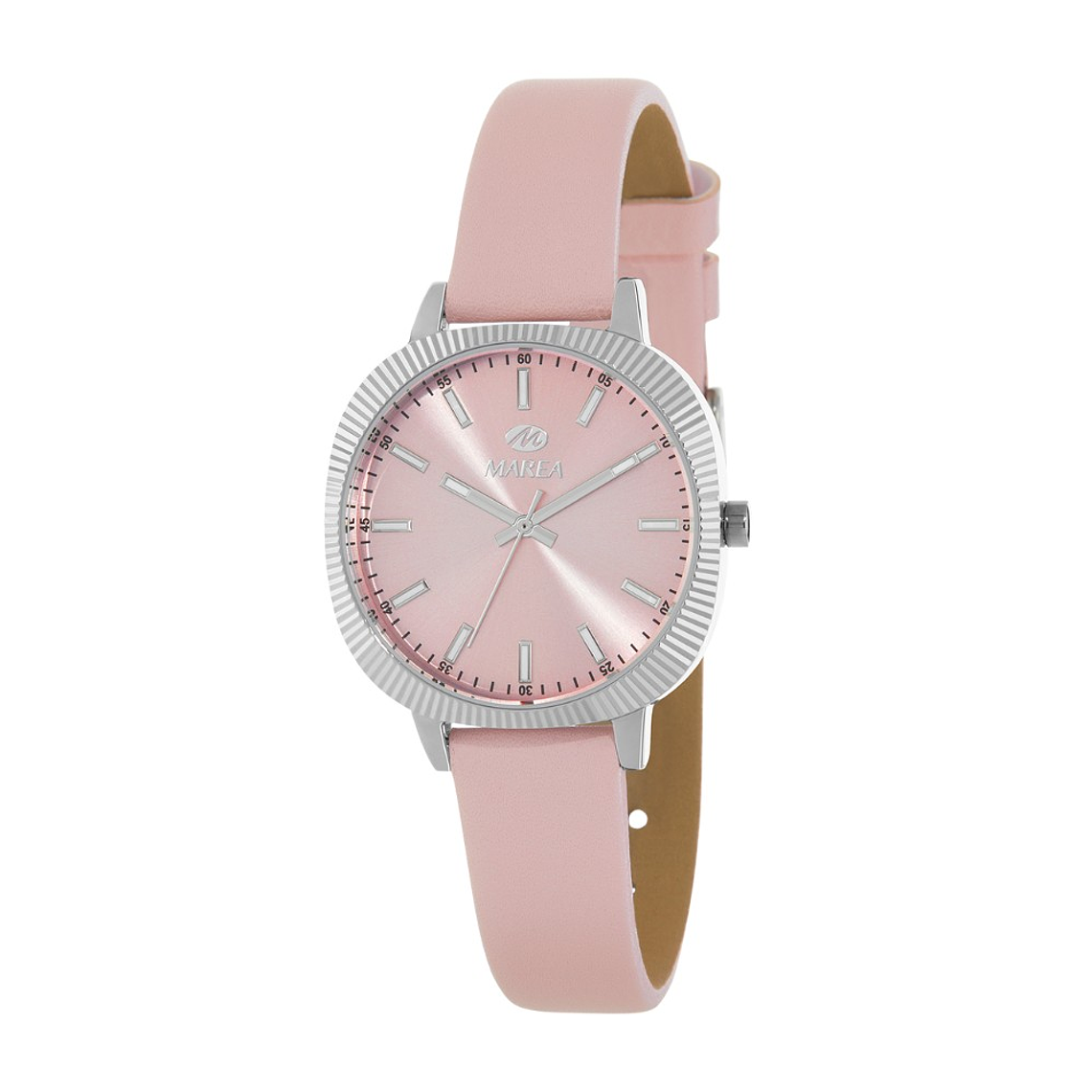 Reloj de piel rosa para mujer 1