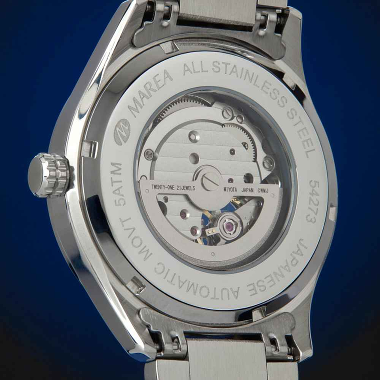 Reloj de acero automático movimiento japonés  4