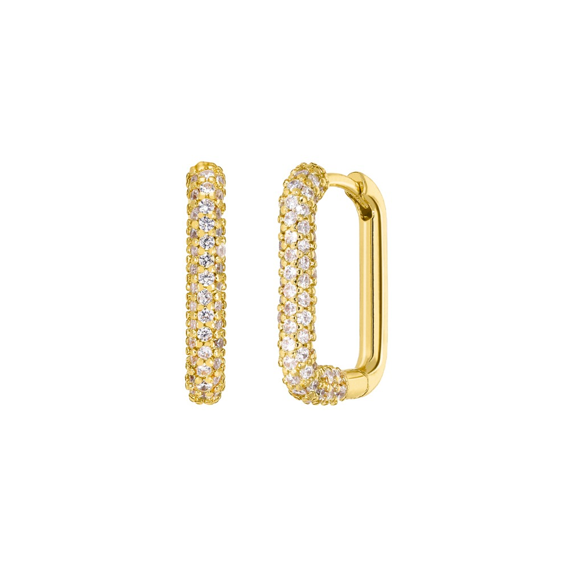 Pendiente rectangular recubierto de circonitas 1