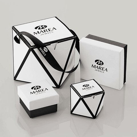 Pendiente rectangular recubierto de circonitas