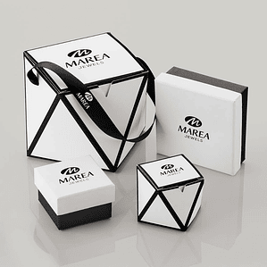 Pendiente rectangular recubierto de circonitas