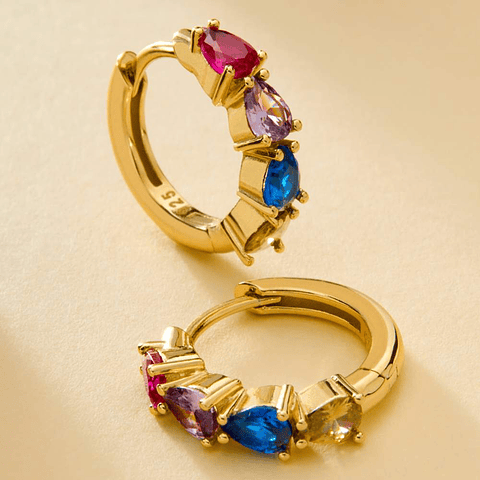 Pendientes hoop Aura 