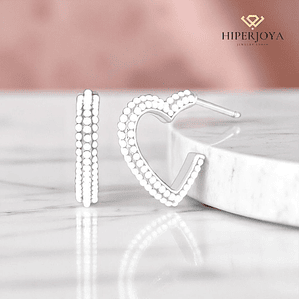 Pendientes en forma de corazón