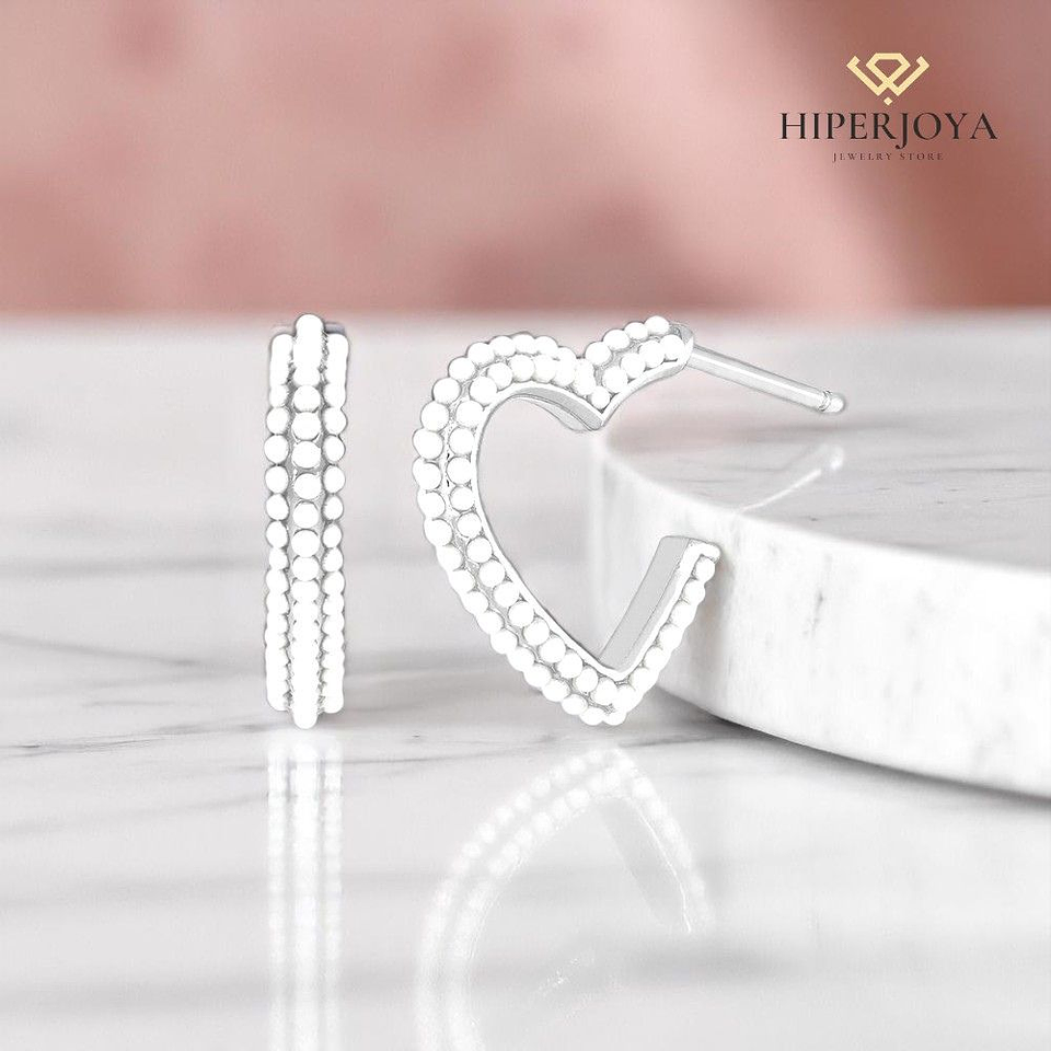 Pendientes en forma de corazón 2