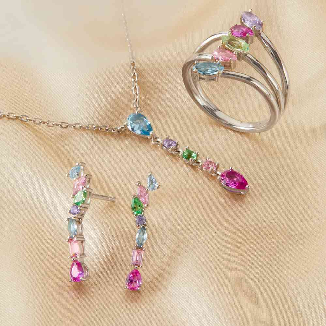 Collar file aura plata de ley  3