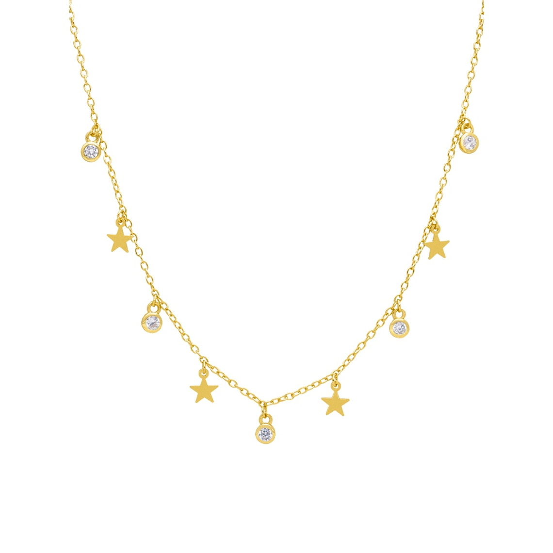 Collar multicolgantes estrella 1