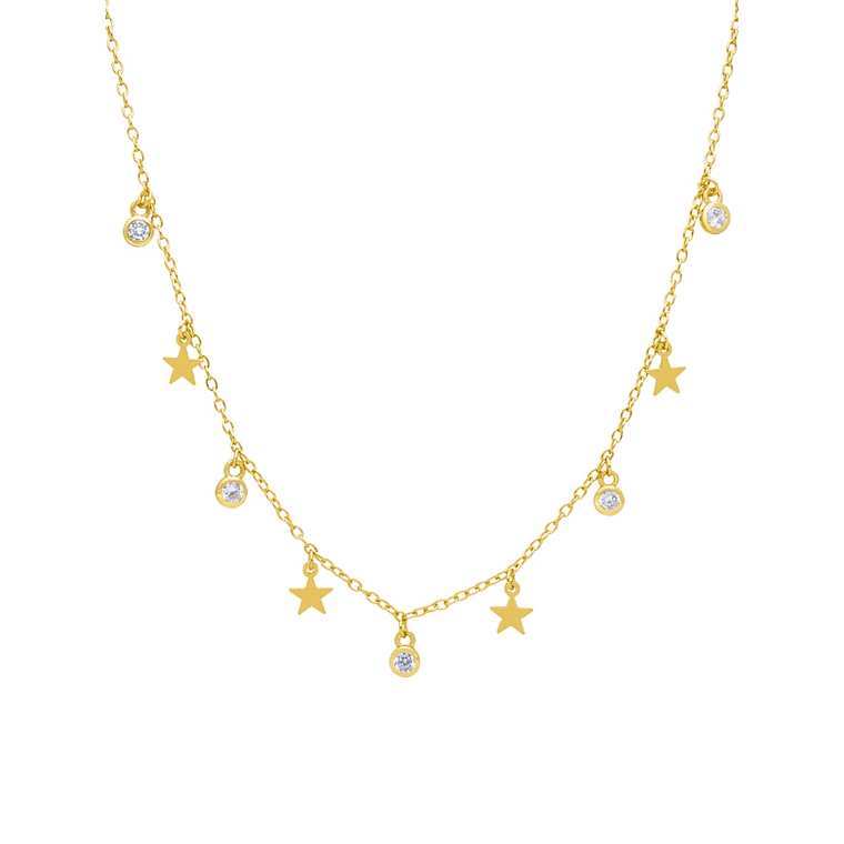 Collar multicolgantes estrella 1