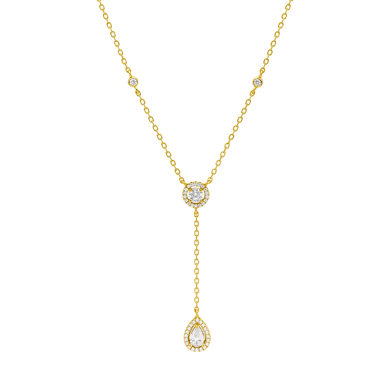 Collar largo con circonitas 1