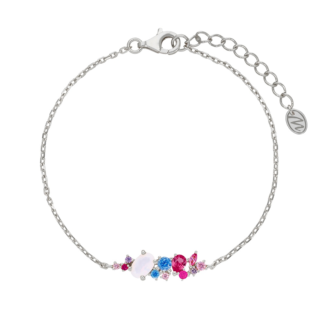 Pulsera fiore en plata  1