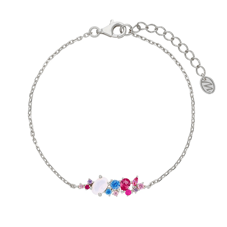 Pulsera fiore en plata  1