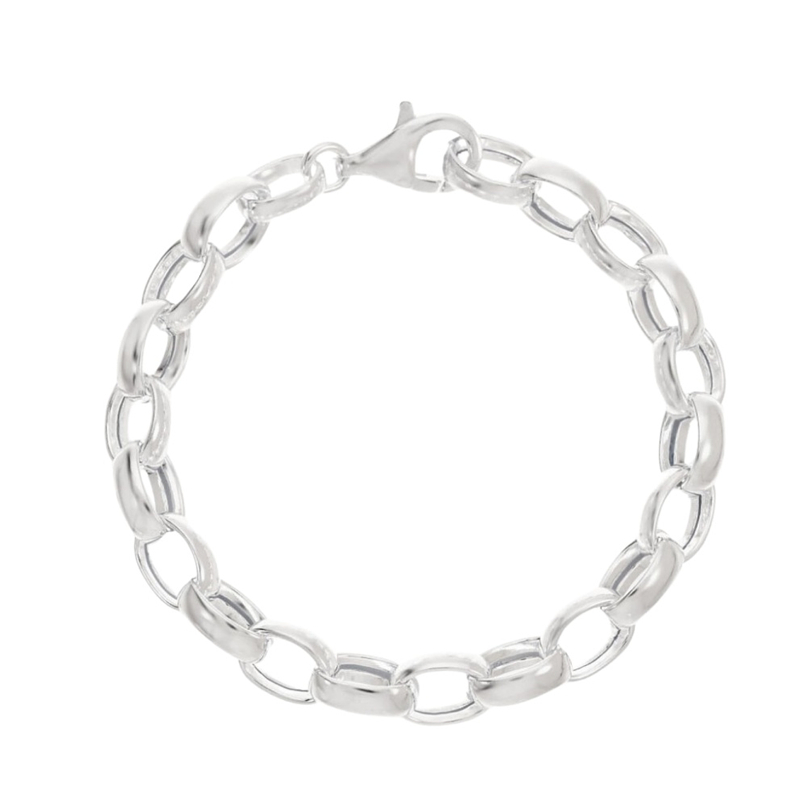 Pulsera en plata de ley lisa  1