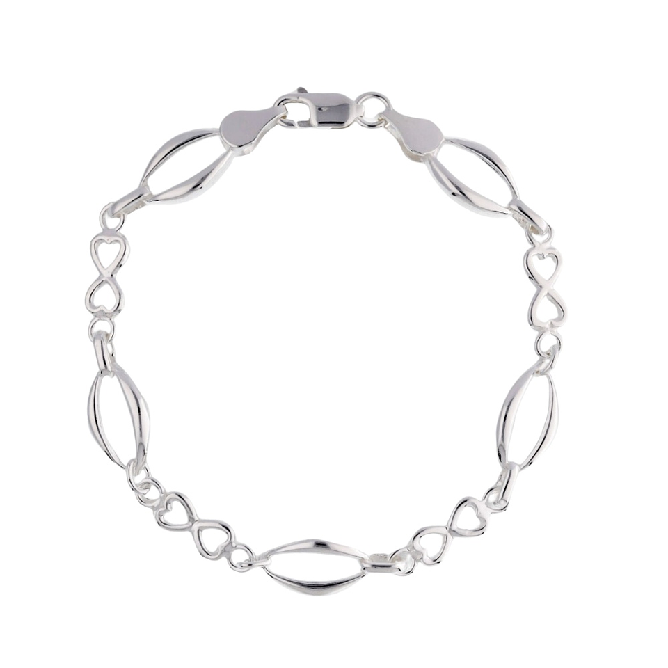 Pulsera de plata lisa  1