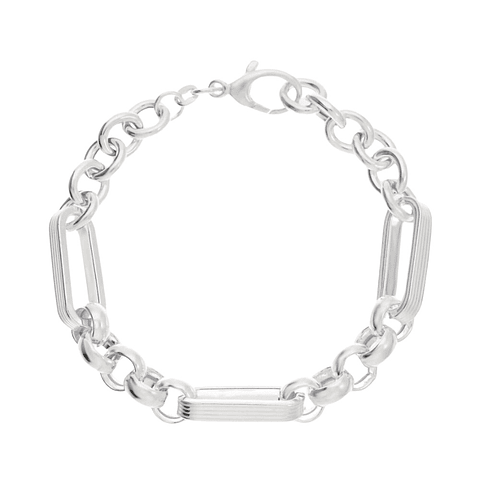 Pulseras lisas en plata de ley 