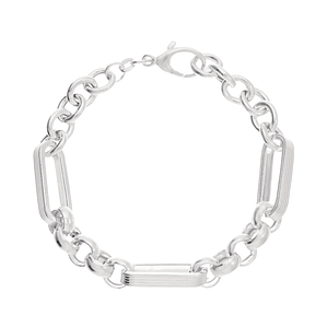 Pulseras lisas en plata de ley 