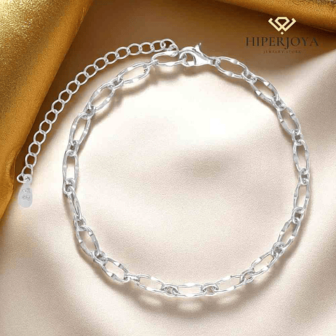 Pulsera de eslabones lisos 