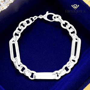 Pulseras lisas en plata de ley 