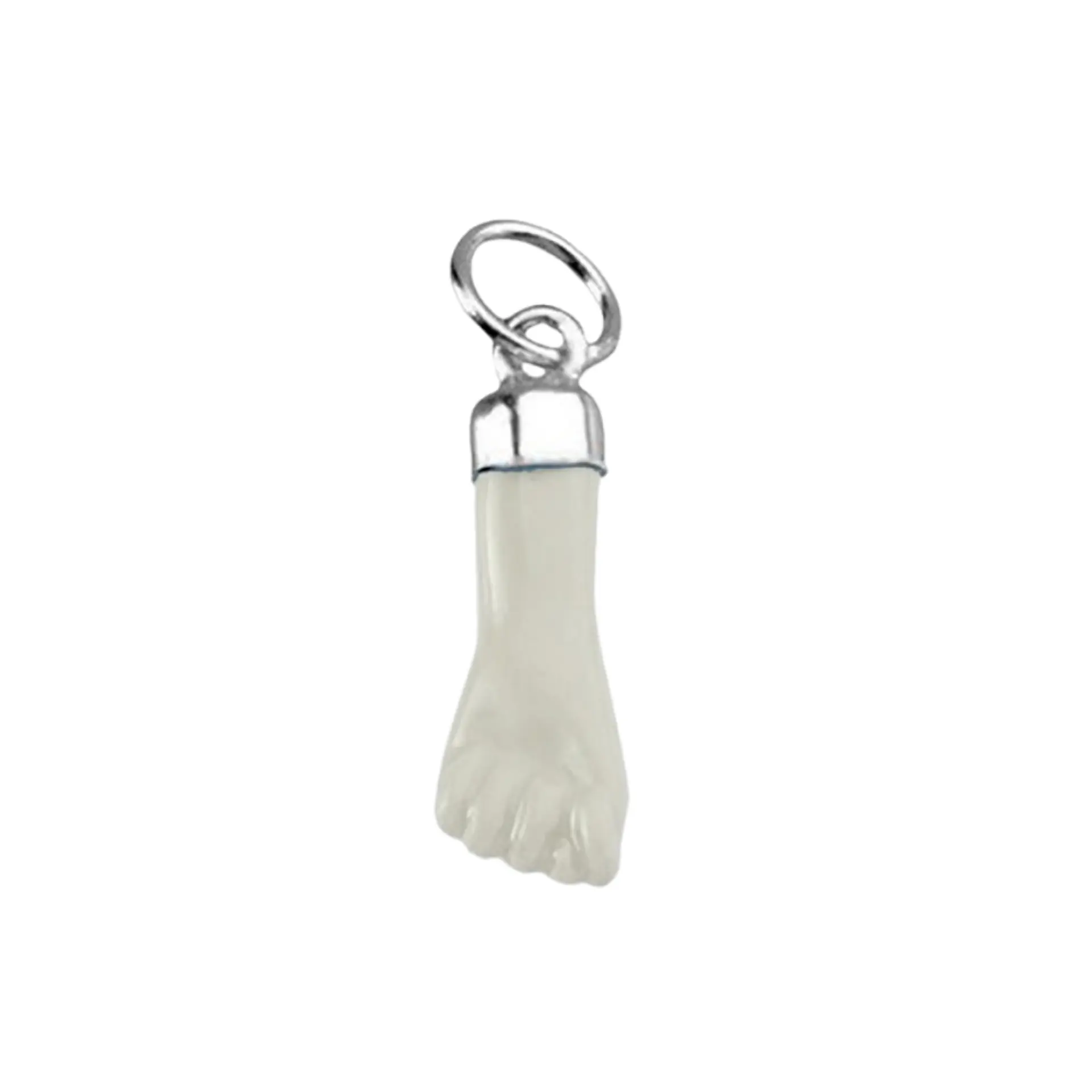 Colgante de higa color blanco  1