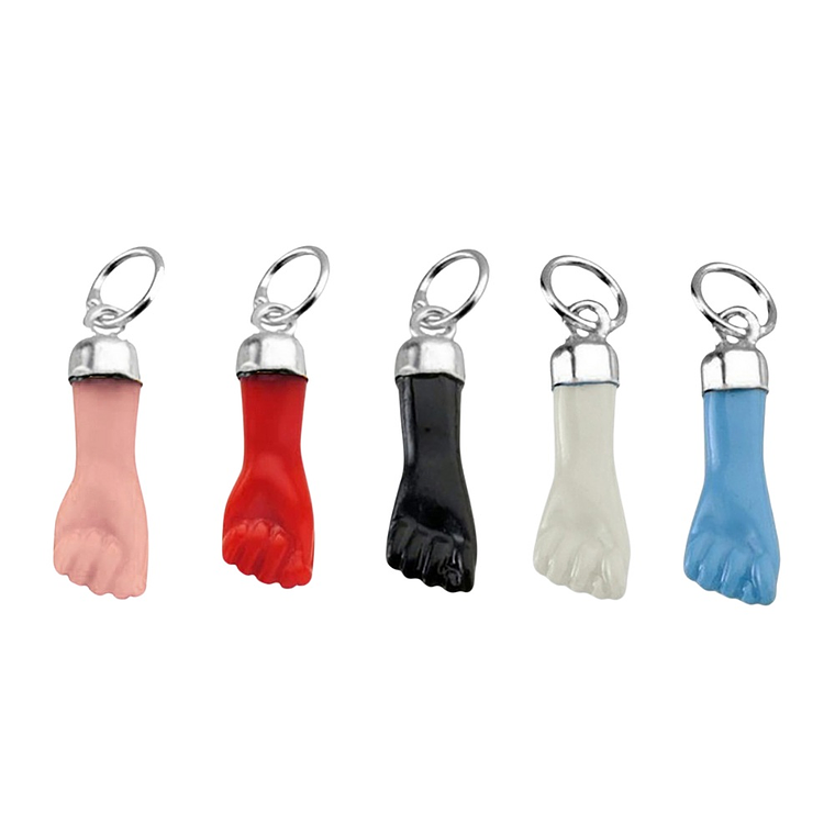 Colgante de higa color rosa  4