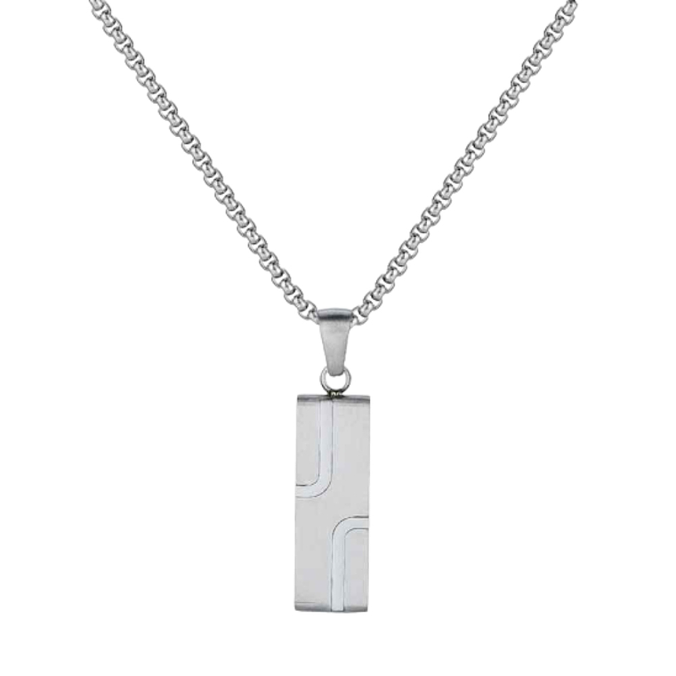 Cadena de caballero con colgante rectangular  1