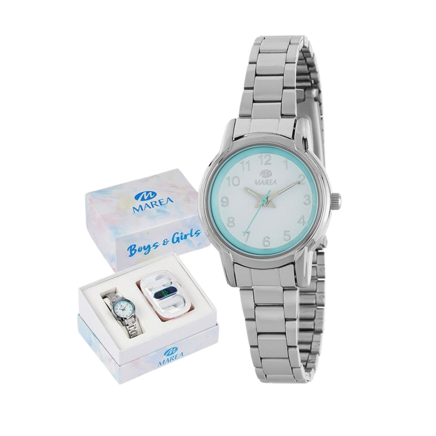 Reloj para niña analógico más auriculares Bluetooth 1