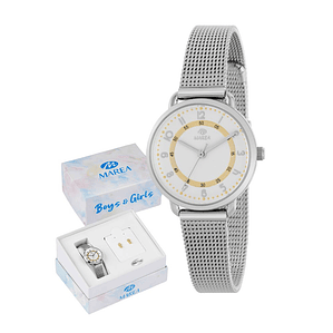 Reloj de niña más pendientes 