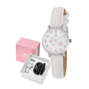 Reloj para niña más audífonos 