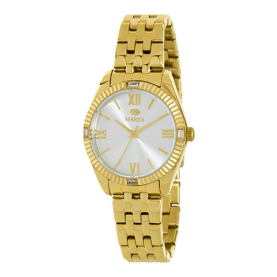 Reloj para mujer en acero dorado  1