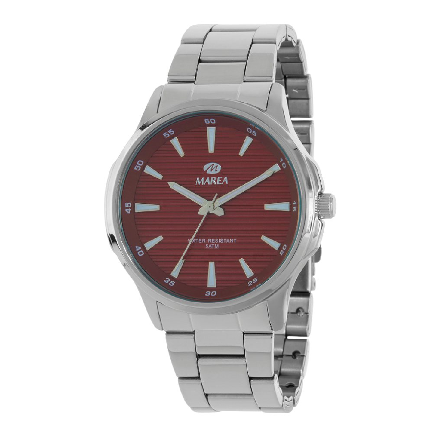 Reloj con esfera roja para hombre  1