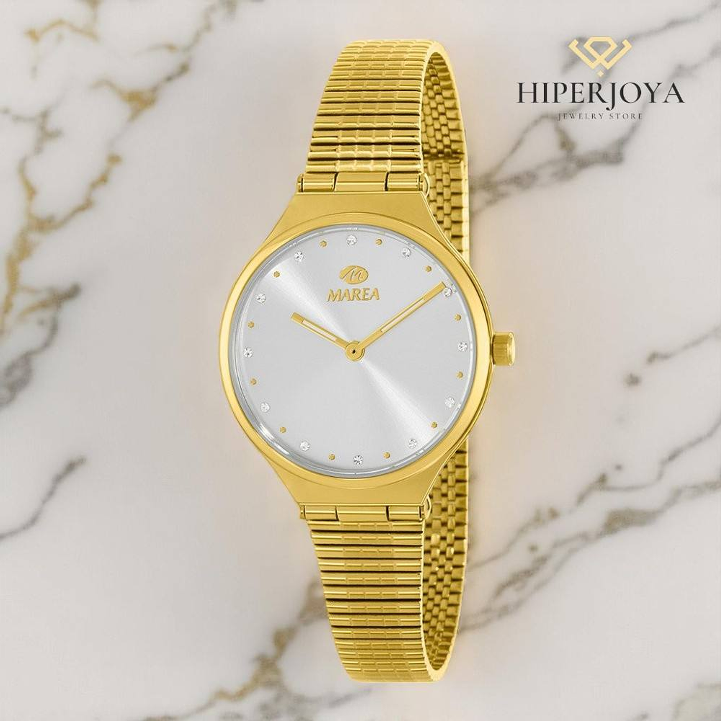 Reloj para mujer acero dorado  3