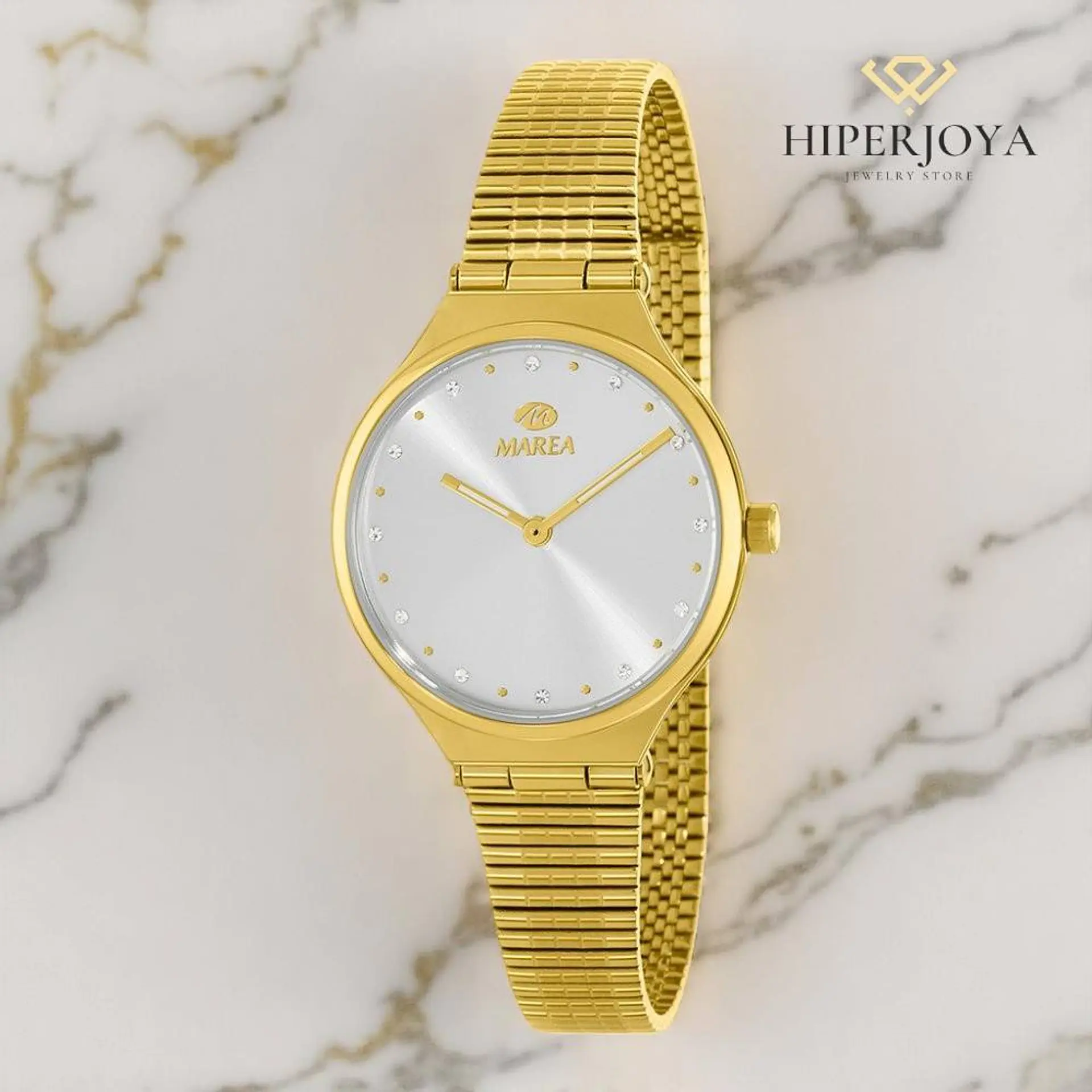 Reloj para mujer acero dorado  3