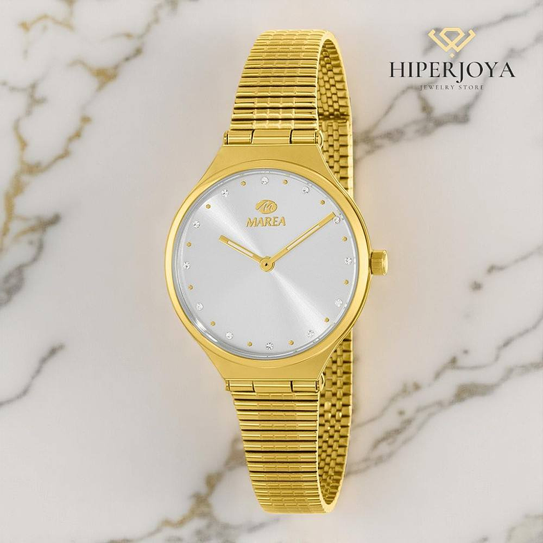 Reloj para mujer acero dorado  3