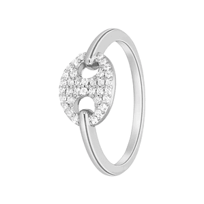 Anillo con circonitas 