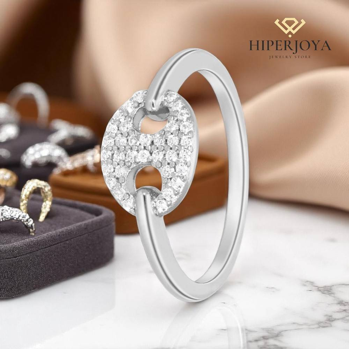 Anillo con circonitas  2