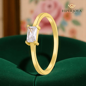 Anillo con circonita 