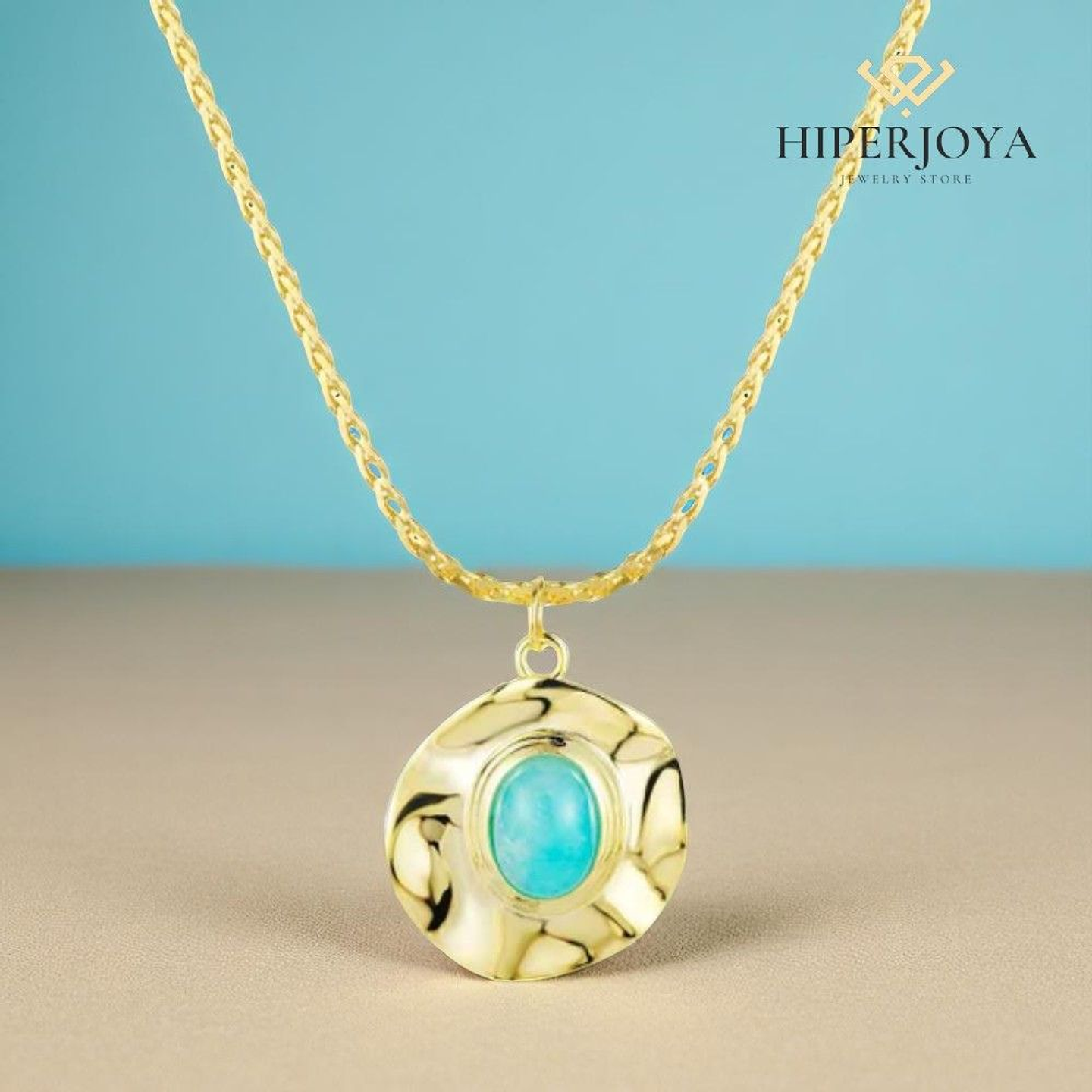 Collar de piedra natural amazonita 2